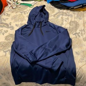 Navy blue therma for Nike hoodie Size L
